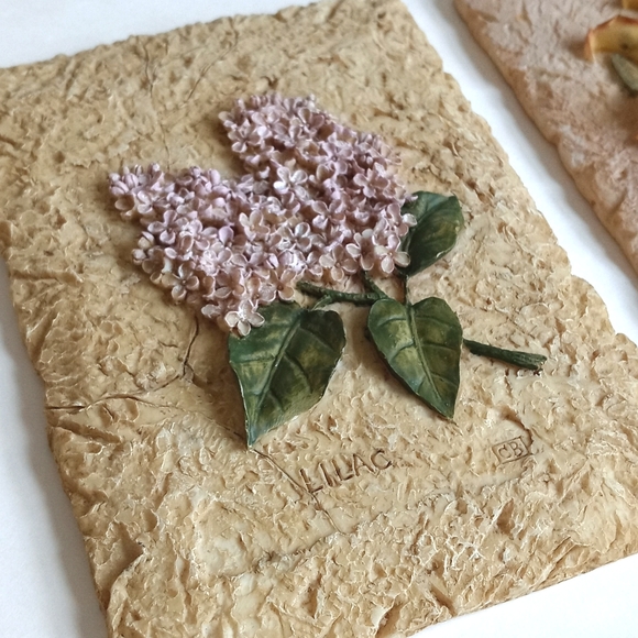 Set of 4 Floral 3D Paintings/ Murals - Picture 2 of 14